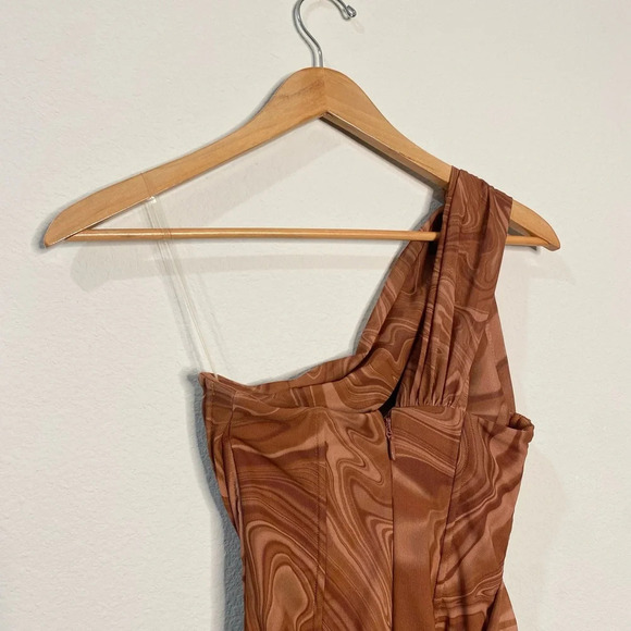 House of CB Clementine Swirl Print Cut Out Mini Dress - Picture 10 of 11